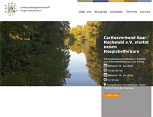 Tablet Screenshot of hospiz-saarland.de